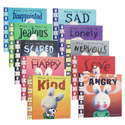 [Send audio] Emotion management picture book Mao Mao Rabbit 10 volumes When I'm Feeling English original enlightenment children's book good habits to develop scary,happy,kind,sad,loved,angry,lonely