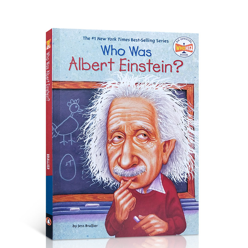 预售英文原版Who Was Albert Einstein谁是艾伯特爱因斯坦Who Was/Is 系列人文社科名人传记科普学生课外阅读经典文学章节桥梁书