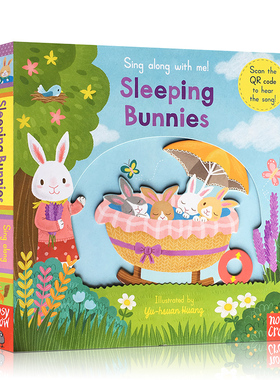 进口英文原版sing along with me Sleeping Bunnies 童谣机关玩具操作书幼儿启蒙趣味纸板书0-5岁早教绘本wheels on the bus