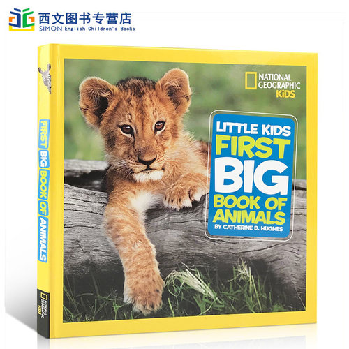 英文原版进口National Geographic美国国家地理动物百科普Little Kids First Big Book of Animals启蒙4-8岁儿童读物图画故事