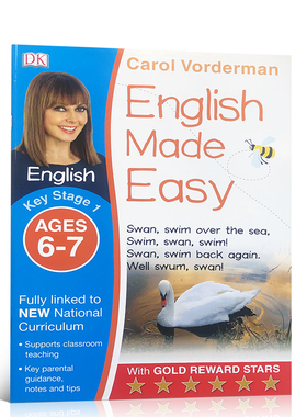 英文原版English Made Easy Ages 6-7 Key Stage 1轻松英语6-7岁关键阶段1儿童英语提高入门家庭学习系列启蒙学习用书国外课外教材