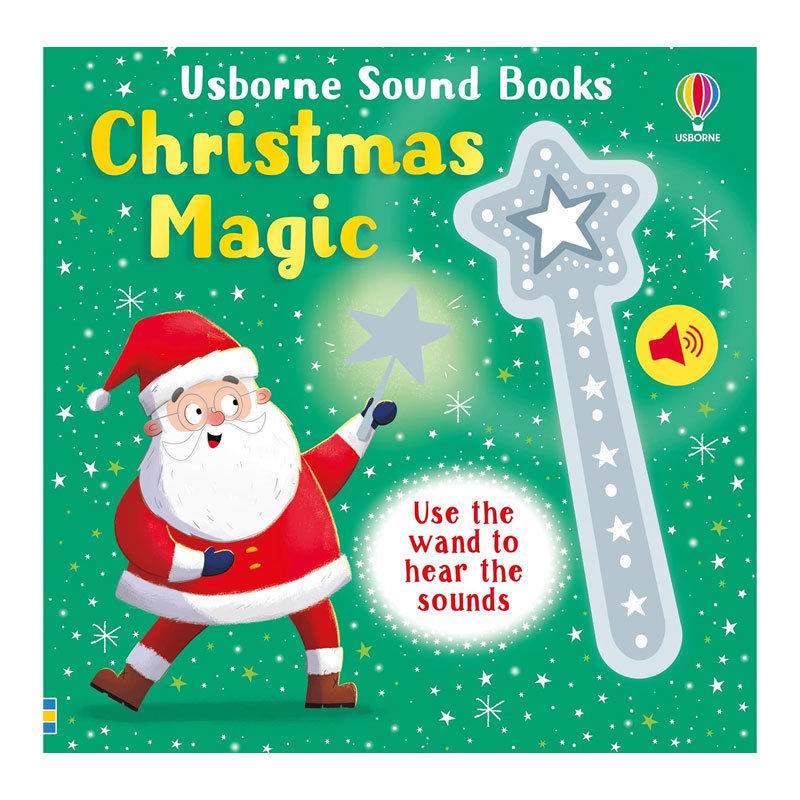 预售英文原版Wand Books: Christmas Magic魔杖发声书 圣诞魔法趣味互动感应发声书纸板发声书节日主题2-6岁