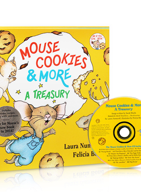 【送音频】if you give a Mouse Cookies & More 4故事合集  老鼠饼干故事 含 take a mouse to school精装 英文原版