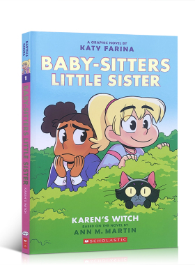 英文原版Baby sitters Little Sister保姆俱乐部小保姆系列#1 Karen's Witch儿童英语课外阅读全彩漫画故事scholastic学乐出版
