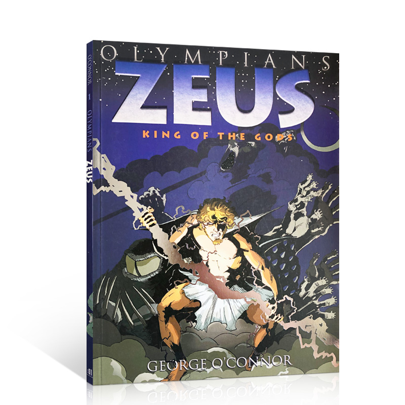 进口英文原版绘本奥林匹斯主神宙斯OLYMPIANS Zeus:King of the Gods希腊神话故事全彩漫画书儿童桥梁故事书中小学生课外阅读读物