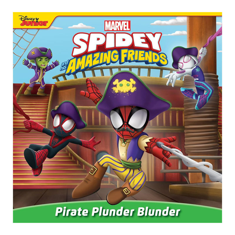 预售英文原版Spidey and His Amazing Friends: Pirate Plunder Blunder蜘蛛侠和他的神奇朋友海盗蜘蛛侠团队刺激冒险绘本故事