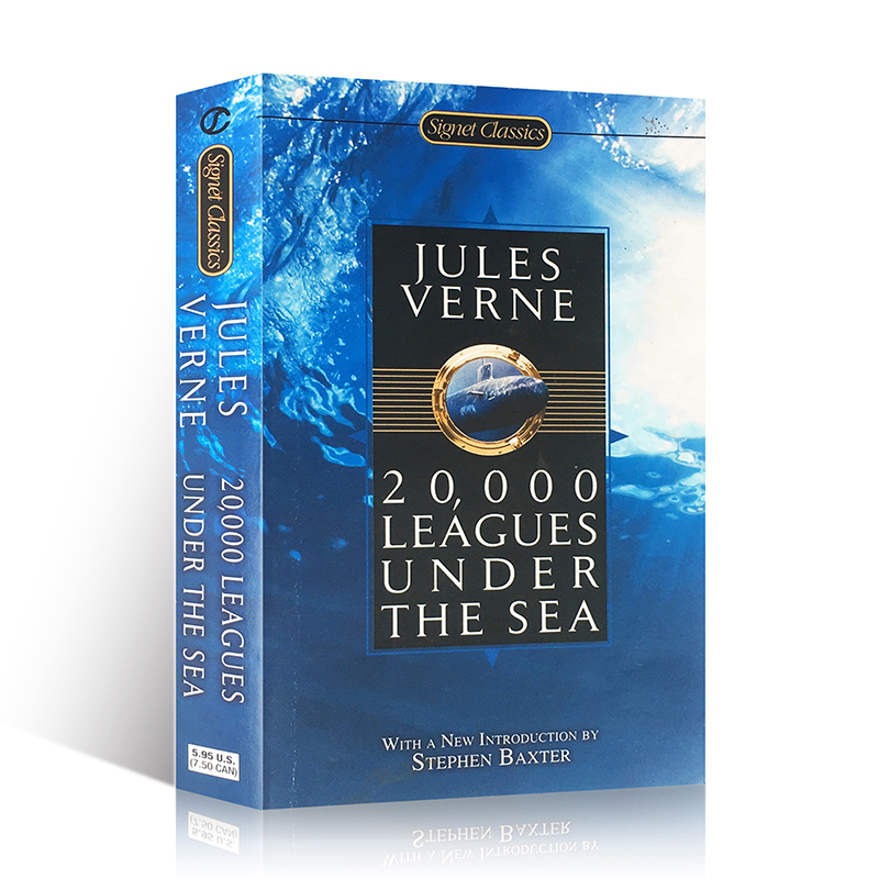 正版20000Leagues Under the Sea海底两万里英文版科幻小说凡尔纳三部曲之一青少年课外英语文学经典原著图书四年级七年级必读
