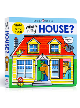 英文原版What's in My House?我的房子里有什么？低幼儿童英语单词启蒙认知绘本撕不烂纸板书 亲子互动共读早教书翻翻书正版