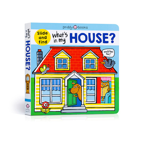 英文原版What's in My House?我的房子里有什么？低幼儿童英语单词启蒙认知绘本撕不烂纸板书 亲子互动共读早教书翻翻书正版