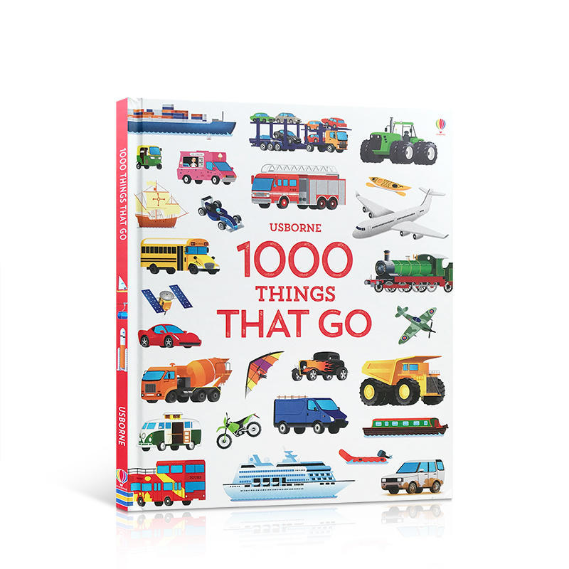 英文原版 1000 Things That Go 1000种交通工具 儿童科普书 认知识物英文启蒙早教 儿童启蒙交通工具的探索之旅 4-5-6-7-8-9岁