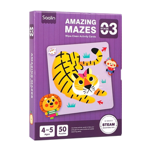 英文原版进口Six minutes of mindfulness training for a mental maze6分钟专注力训练思维迷宫-进阶篇 低幼儿童启蒙早教绘本