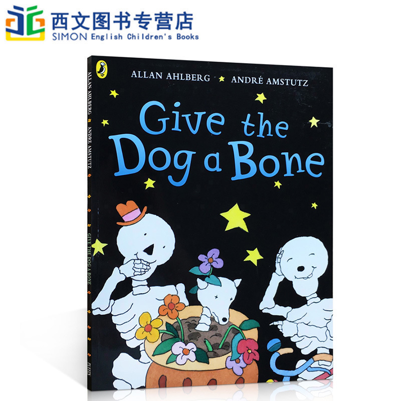 英文原版 Funnybones: Give the Dog a Bone 可爱的骨头3-5岁宝宝阅读趣味图画故事书亲子共读 韵文式句子字汇学习廖彩杏 书籍/杂志/报纸 原版其它 原图主图