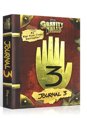 英文原版Gravity Falls: Journal 3怪诞小镇日志迪普日记3Alex Hirsch迪士尼解密日记精装收藏全彩漫画书籍怪诞小镇日志典藏版