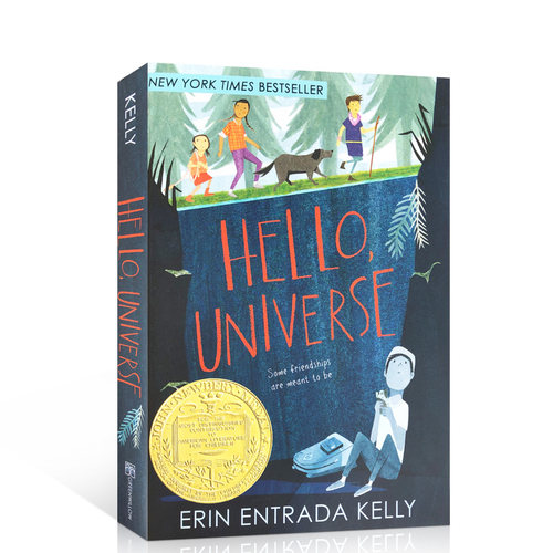 你好宇宙Hello, Universe英文原版进口2018纽伯瑞金奖儿童文学小说插图故事书Erin Entrada Kelly青少年成长课外阅读物送音频