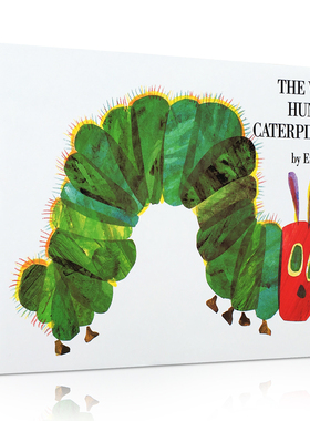 送音频英文原版The very hungry caterpillar Eric Carle好饥饿的毛毛虫启蒙洞洞书艾瑞卡尔肚子很饿Theveryhungrycaterpillar