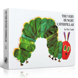 英文原版The very hungry caterpillar Eric Carle好饥饿的毛毛虫启蒙洞洞书艾瑞卡尔肚子很饿Theveryhungrycaterpillar