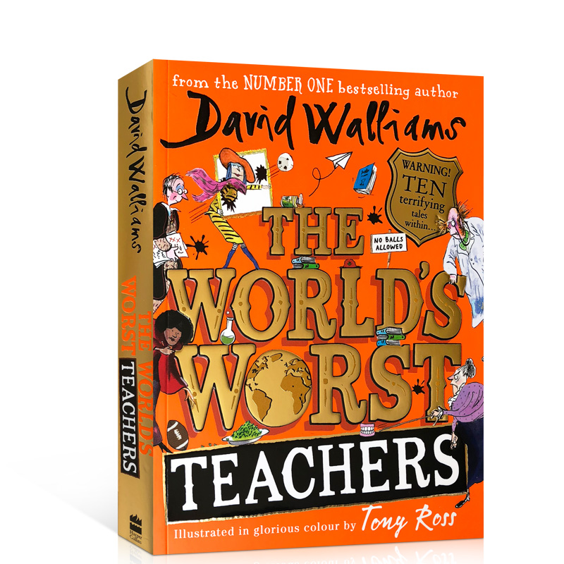 英文原版彩绘版 The World’S Worst Teachers全世界糟糕的老师大卫威廉姆斯 David Walliams儿童成长幽默小说课外阅读物最