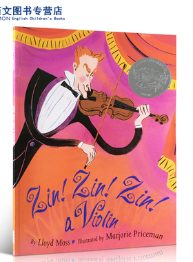 【送音频】英文原版绘本 Zin！ Zin！ Zin！a Violin大家来听音乐会凯迪克银奖儿童英语启蒙西洋乐器认知幼儿学前教育读物平装