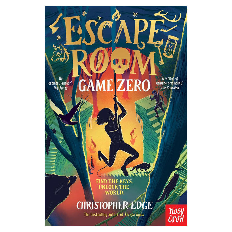 预售英文原版Escape Room #2: Game Zero密室逃生2儿童解谜冒险科幻故事 平装 小说冒险故事10-14岁