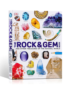 英文原版 The Rock and Gem Book 岩石和宝石书 DK出版科普百科图鉴图解精装读物学生课外英语阅读读物书籍正版进口