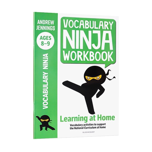英文原版 8-9岁的词汇忍者工作手册Vocabulary Ninja Workbook for Ages 8-9 Ninja练习册系列-词汇 儿童英语教辅练习册平装