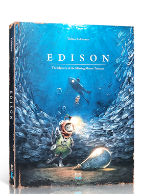 Torben Kuhlmann 小老鼠历险记 英文原版 Edison: The Mystery of the Missing Mouse Treasure 6-9岁儿童英语早教认知图画书童书