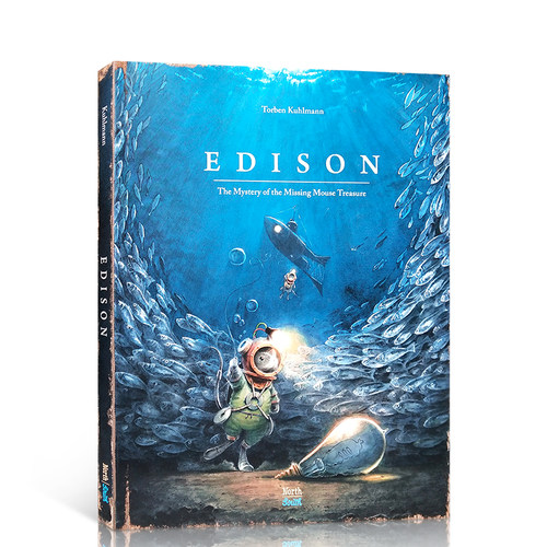 Torben Kuhlmann 小老鼠历险记 英文原版 Edison: The Mystery of the Missing Mouse Treasure 6-9岁儿童英语早教认知图画书童书