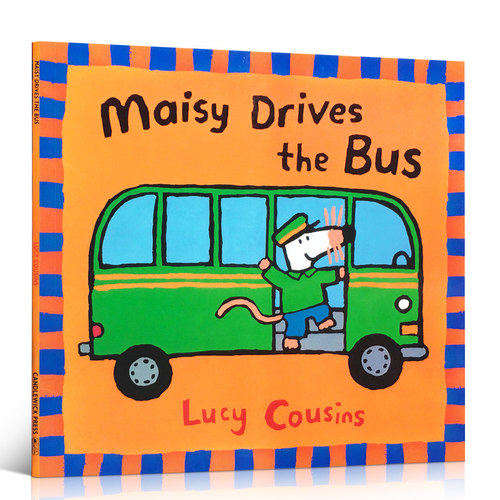 【送音频】英文原版 Maisy Drives the Bus 小鼠波波乘公交 儿童启蒙认知绘本 睡前故事图画书 Lucy Cousins