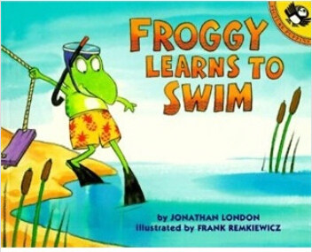 【送音频】英文原版绘本 Froggy Learns to Swim 青蛙弗洛格 学游泳 自信 张湘君推荐 少儿绘本读物