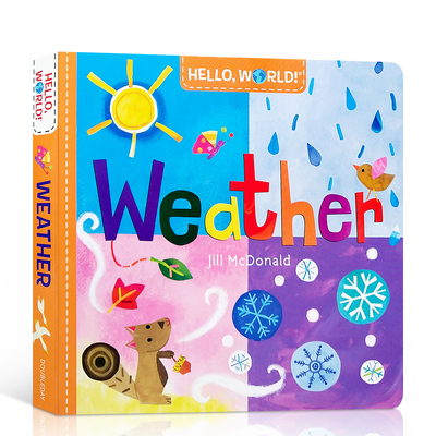 英文原版绘本Hello World Weather你好科学小世界自然天气文气象小百科低幼科普读物启蒙认知STEM可搭solar system