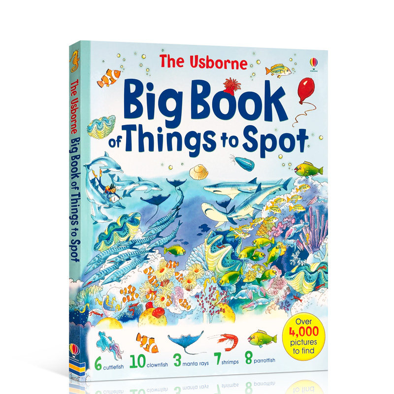 Usborne英文原版启蒙认知少儿图画书The Big Book of Things to Spot儿童科普绘本农场上的1001件事幼儿百科趣味幼儿园6+岁