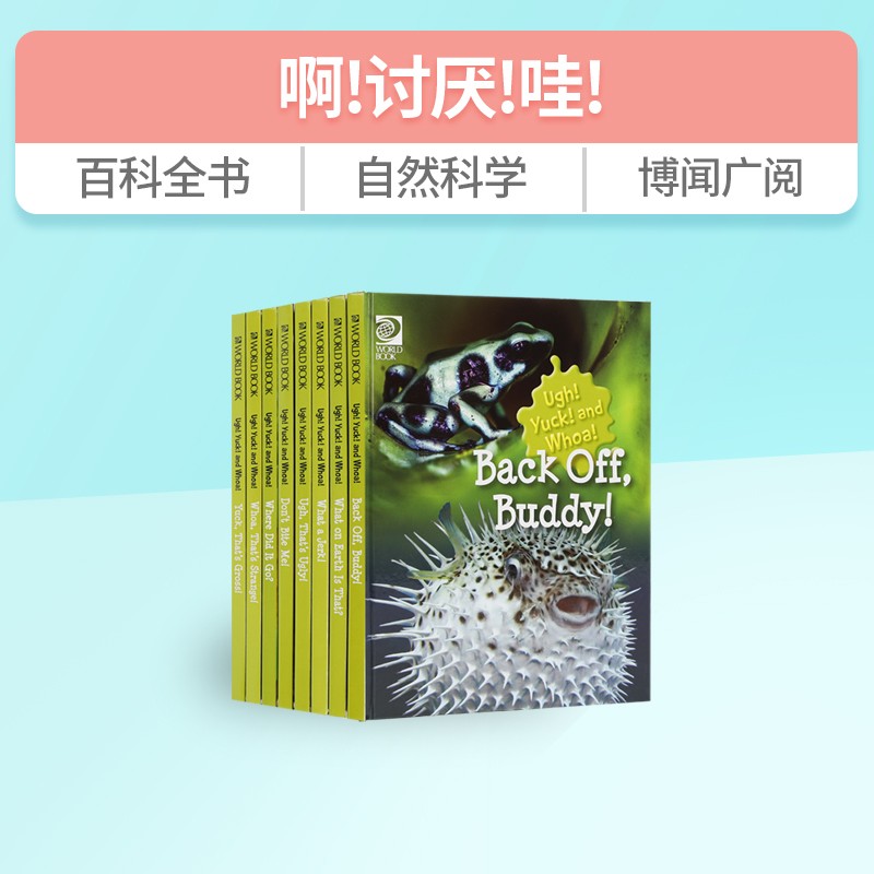 英文原版Ugh! Yuck! And Whoa呀！千奇百怪的动物系列8大主题  少儿动物生活习性科普认知自然科学百科全书highlights同类科普读物