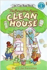 The Berenstain can 送音频 read系列分级阅读第一阶段儿童英语启蒙绘本阅读故事 House贝贝熊大扫除I 英文原版 Clean Bears
