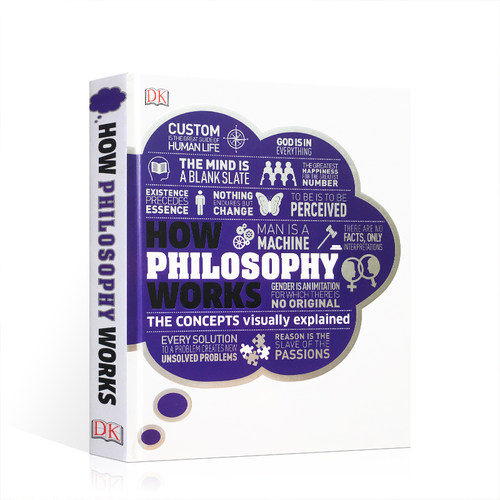 DK视觉图解百科 哲学如何运作 How Philosophy Works The concepts visually explained 英文原版哲学儿童科普读物精美插图精装