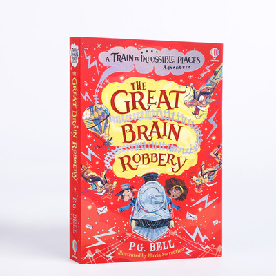 预售开往不可能的地方的列车#2Usborne尤斯伯恩英文原版Train to Impossible Places Adventures:Great Brain Robbery脑力大劫案