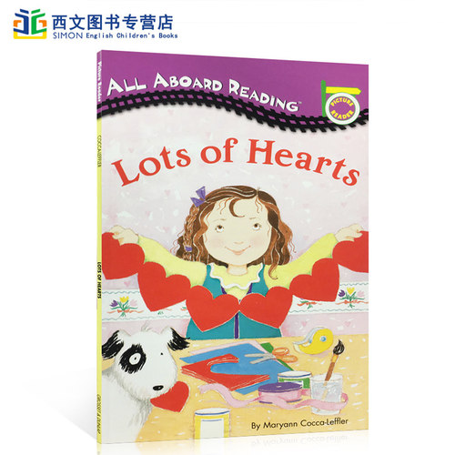 【送音频】英文原版绘本 All Aboard Rearding:Lots of Hearts 汪培珽一阶段