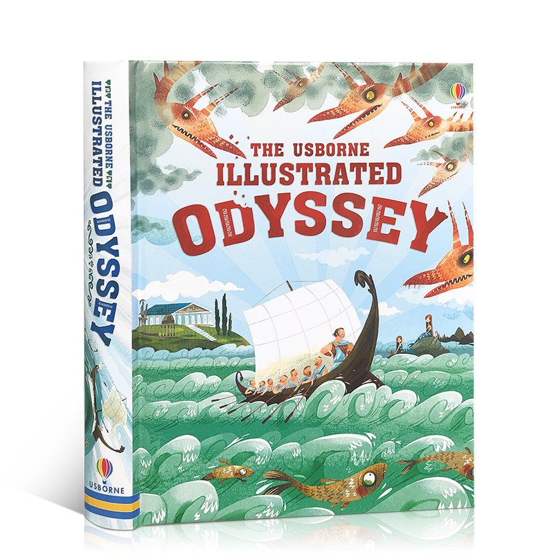 奥德赛  英文原版 The Usborne Illustrated Odyssey  经典儿童文学系列  UsborneUsborne 精装 全彩插图版 课外阅读