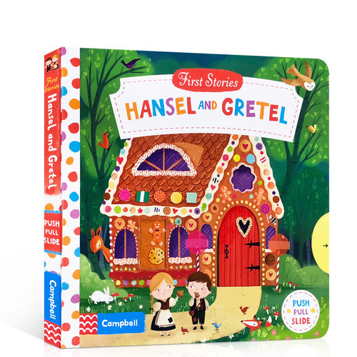 英文绘本 First Stories BUSY系列 Hansel and Gretel 赛尔与格莱特童话篇纸板机关操作书 亲子互动游戏绘本 儿童早教益智英语