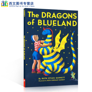 Dragons 小飞龙同系列 我爸爸 FATHER 书 The Blueland 1949年纽伯瑞银奖 英文原版 Gannett DRAGON