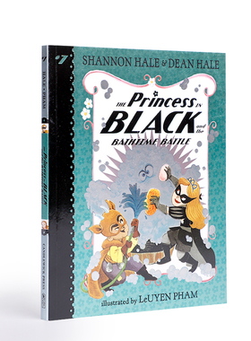 英文原版The Princess in Black and the Bathtime Battle黑衣公主与沐浴之战儿童学生英语课外阅读桥梁漫画书Candlewick送音频