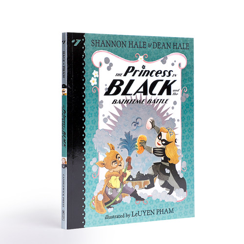 英文原版The Princess in Black and the Bathtime Battle黑衣公主与沐浴之战儿童学生英语课外阅读桥梁漫画书Candlewick送音频