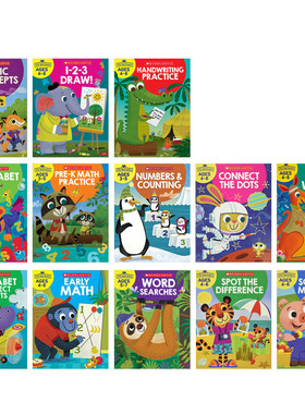 英文原版进口Little Skill Seekers小小的技能追求者系列13本 学乐出版低幼儿童英语启蒙认知教辅练习册帮助孩子磨练手眼协调技能