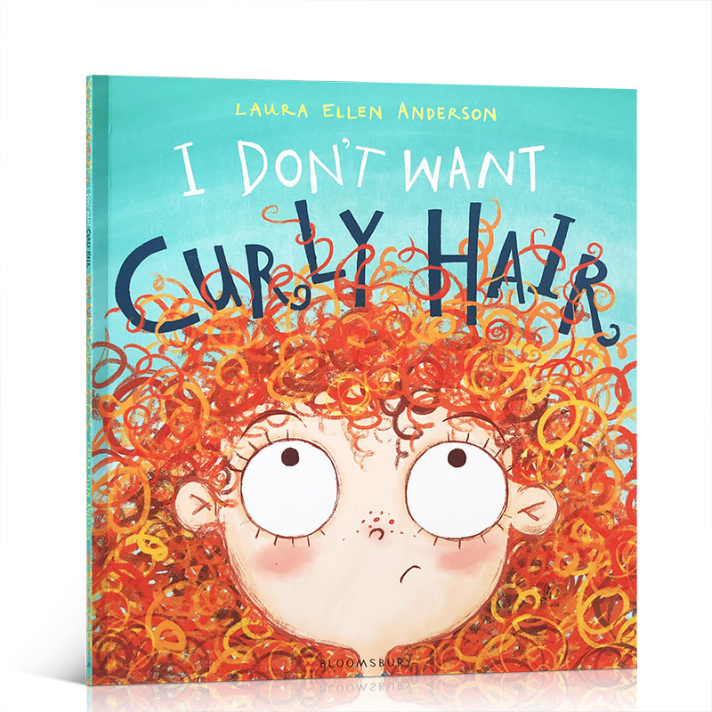 英文原版 I Don't Want Curly Hair! 我不想要卷发!儿童成长英语启蒙图画友谊故事书 平装绘本卷卷的烦恼