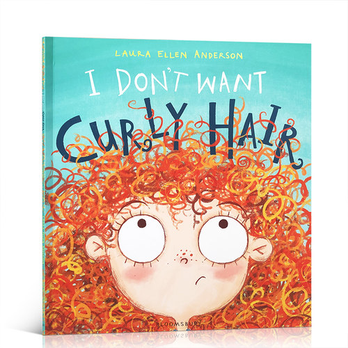 英文原版 I Don't Want Curly Hair! 我不想要卷发!儿童成长英语启蒙图画友谊故事书 平装绘本卷卷的烦恼