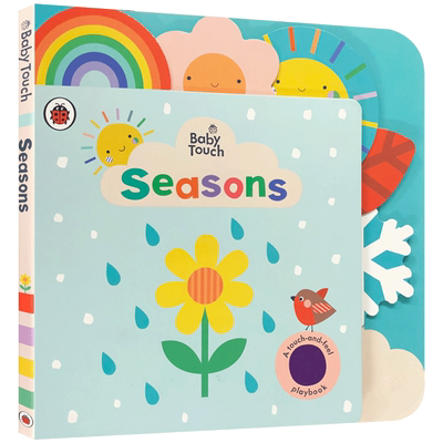 英文原版Baby Touch: Seasons四季季节认知 启蒙认知 0-3岁触摸书 Peekaboo躲猫猫Rainbow彩虹Playbook婴儿早教babytouch