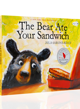 英文原版绘本THE BEAR ATE YOUR SANDWICH 熊吃了你的三明治 3-5岁低幼儿童英语启蒙认知绘本 亲子互动共读宝宝睡前故事书
