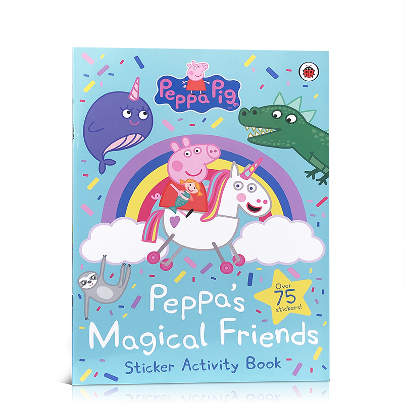 英文原版粉红猪小妹:粉红猪小妹的神奇朋友贴纸活动 Peppa Pig: Peppa's Magical Friends Sticker Activity Paperbac小猪佩奇