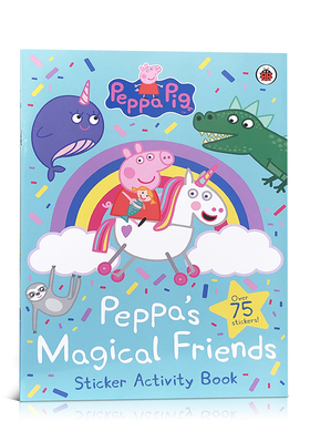 预售英文原版粉红猪小妹:粉红猪小妹的神奇朋友贴纸活动 Peppa Pig: Peppa's Magical Friends Sticker Activity Paperbac小猪佩奇