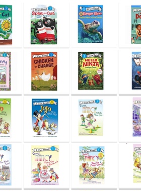 100元8本I can read第一阶段Level1级别英文原版Pete the Cat皮特猫Splat  Penny佩妮Fancy Nancy小俏妞南茜icanread分级英语绘本