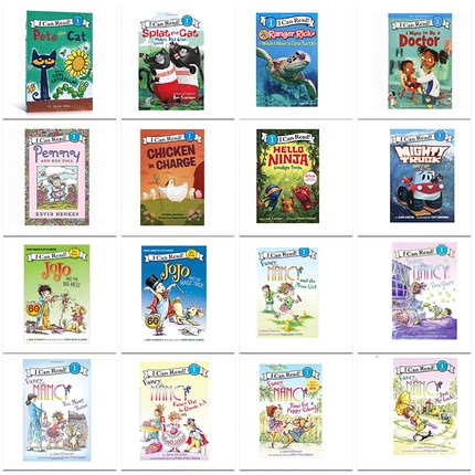 100元8本I can read第一阶段Level1级别英文原版Pete the Cat皮特猫Splat  Penny佩妮Fancy Nancy小俏妞南茜icanread分级英语绘本
